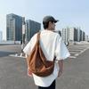 Lightweight Corduroy Bag Women's Solid Color Shoulder Bag Men Travel Crossbody Bag