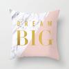 Ins Marble Geometric Print Square Pillow Cover Sofa Cushion Cover