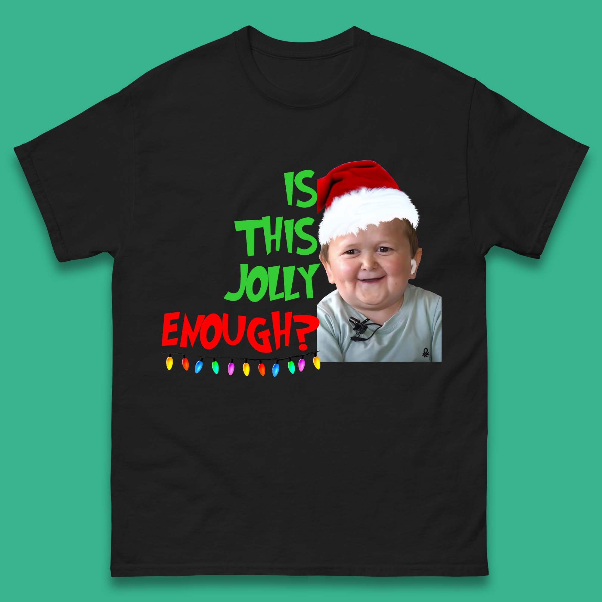 Jolly Enough Hasbulla Christmas Mens T-Shirt Womens Tops Tees S