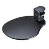 Sanwa Direct Mouse Table, 360-Degree Rotation, Clamp Type, Hard Plastic, Black, 200-MPD021BK
