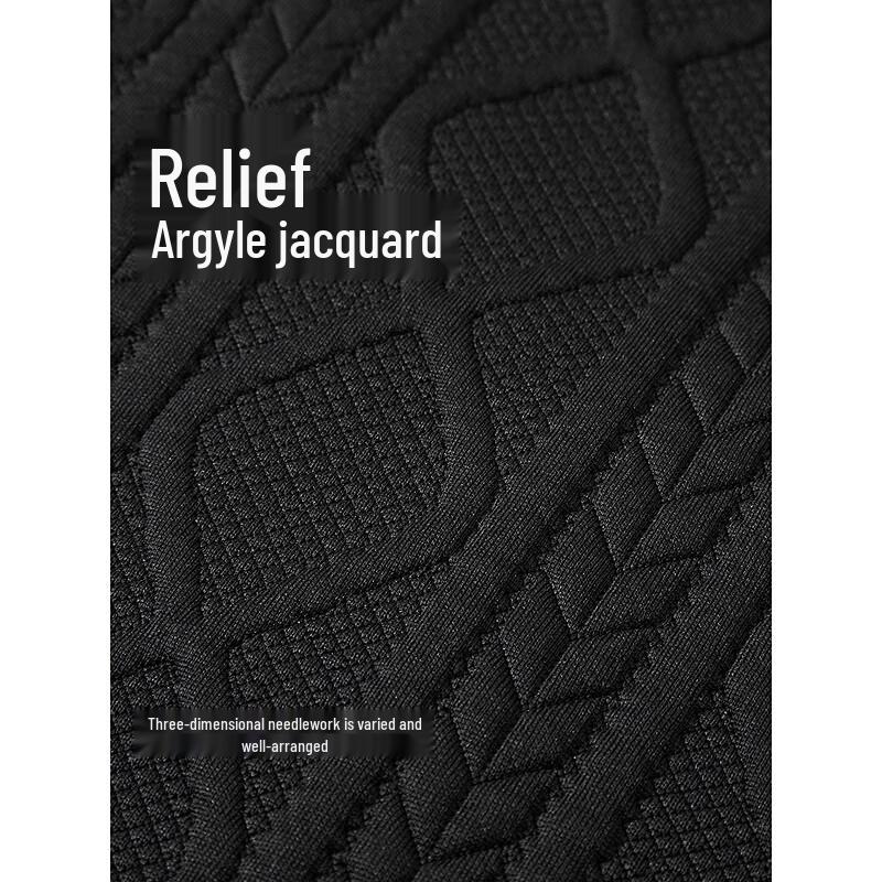 GXG Men's Knitted Jacquard Lapel Jacket