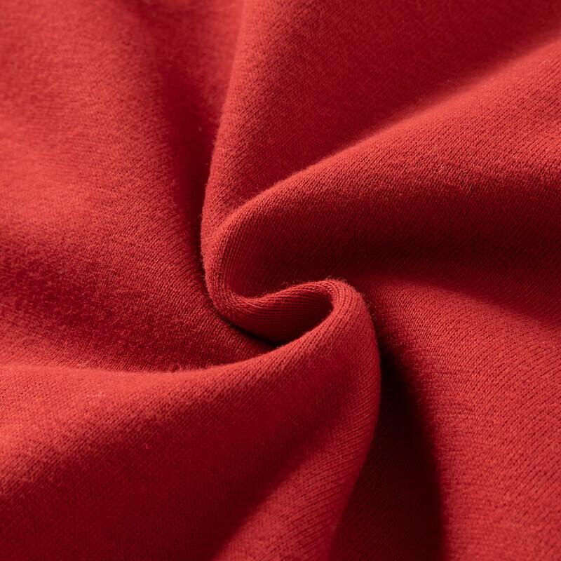 DAVE & BELLA Boys' Red Fleece-Lined Semi-High Neck Sweatshirt