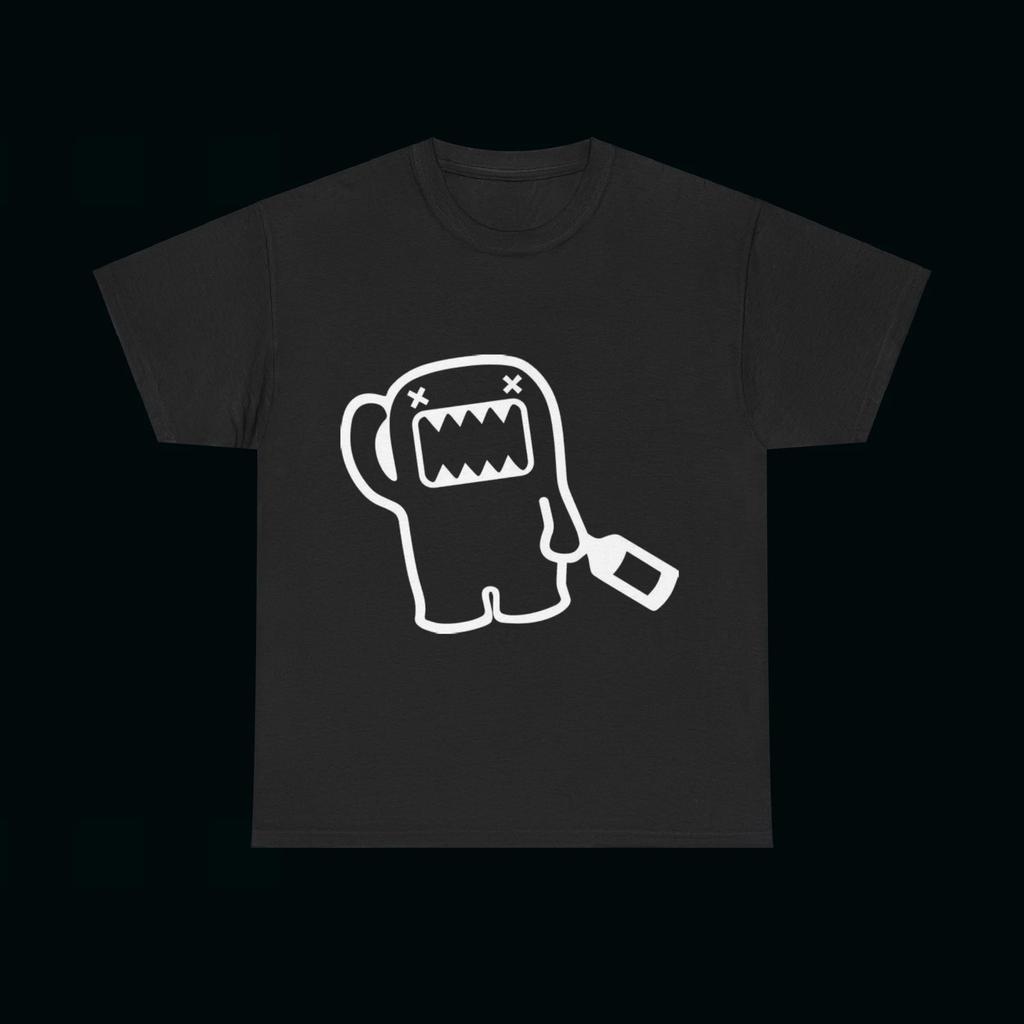 2026 Summer Domo Kun Funny Pattern Daily Print Tshirts Unisex And Unisex Simple Color Casual Versatile Gothic Shortsleeves Tops