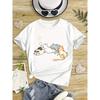 European Sizes Summer Girls' Trendy Short-Sleeve T-Shirts Casual Tops