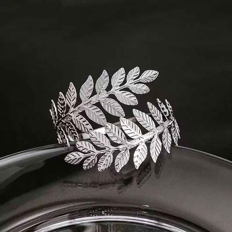 Exquisite Bracelet European and American Double Heart Metal Bracelet Set Women's High-grade Retro Geometric Six-piece Metal Bracelet