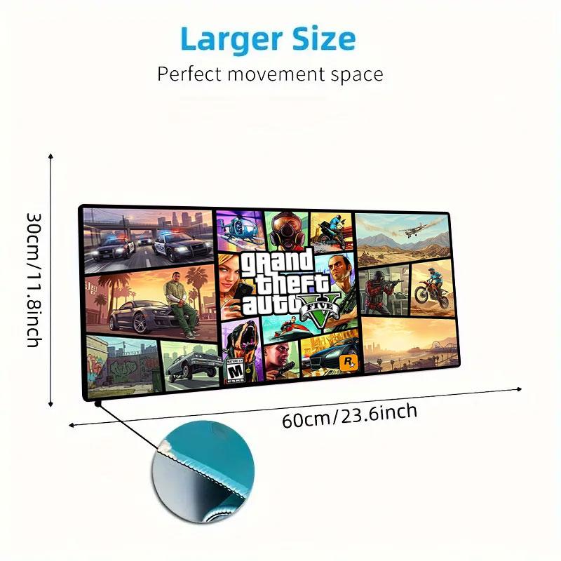 Adventure Large Size Mouse Pad Large Gaming Table Cushion Nonslip Laptop Tablet Big Mousepad Xxl Mat Mini Pc Playmat With Lock Edge