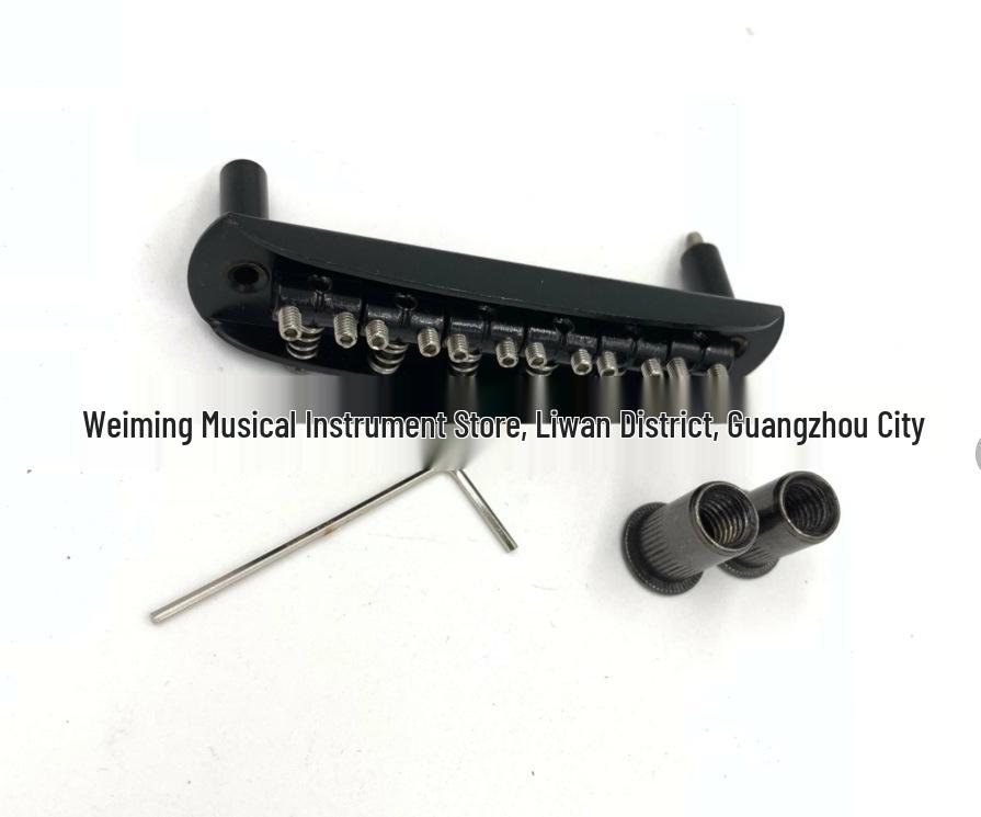 6-String Electric Guitar Accessories: Nut & Bridge Set in Silver, Gold, Black