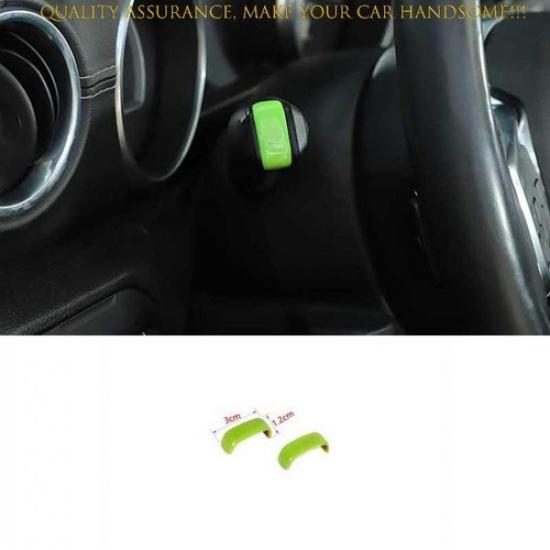 For Jeep Wrangler JL 2018-2024 Light Green Rain Wiper Control Lever Cover Trim