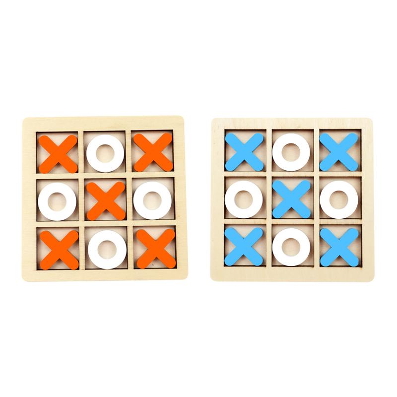 Montessori Play Game Wooden Toy Mini Chess Interaction Puzzle Training Brain Learing Early Educational Toys For Children Kids