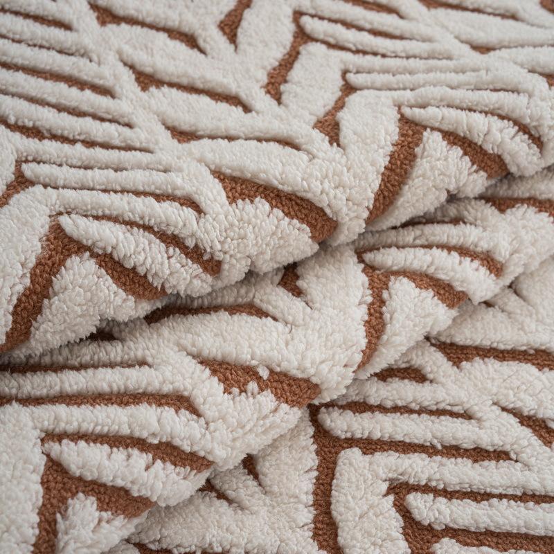 New Leather Sofa Cushion Autumn And Winter Plush Seat Cushion Light Luxury High Sense Simple Modern Non-Slip Straight Row Cover