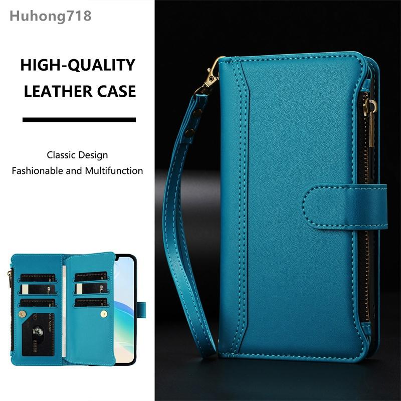 Zipper Leather Case For Samsung Galaxy M06 F06 M15 F15 M16 F16 M34 F34 M54 F54 M55 C55 M56 M62 F62 SC-53F SCG33 4G 5G Wallet Cover Casing