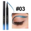 10 Farben Perlenfarben-Eyeliner Sexy Eyeliner Wasserdicht Dauerhaft Kein Make-up Bonbonfarbe Ultradünner flüssiger Eyeliner Augen-Make-up