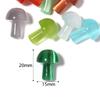 5Pcs/Lot 20×15mm Cat's Eye Beads Colorful Mushroom Shaped  Nonporous Accessories For Jewelry Production Diy Charm Pendant