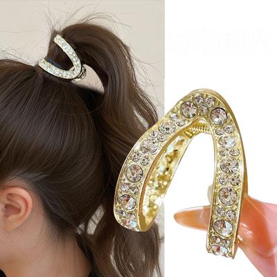 Nová Módní Kamínková Sponka do Vlasů Skřipec Pro Ženy Kovová Malá Sponka do Ohonu Krabičky na Vlasy Silné Vlásenky Francouzská Ozdoba do Vlasů Vlasové Doplňky