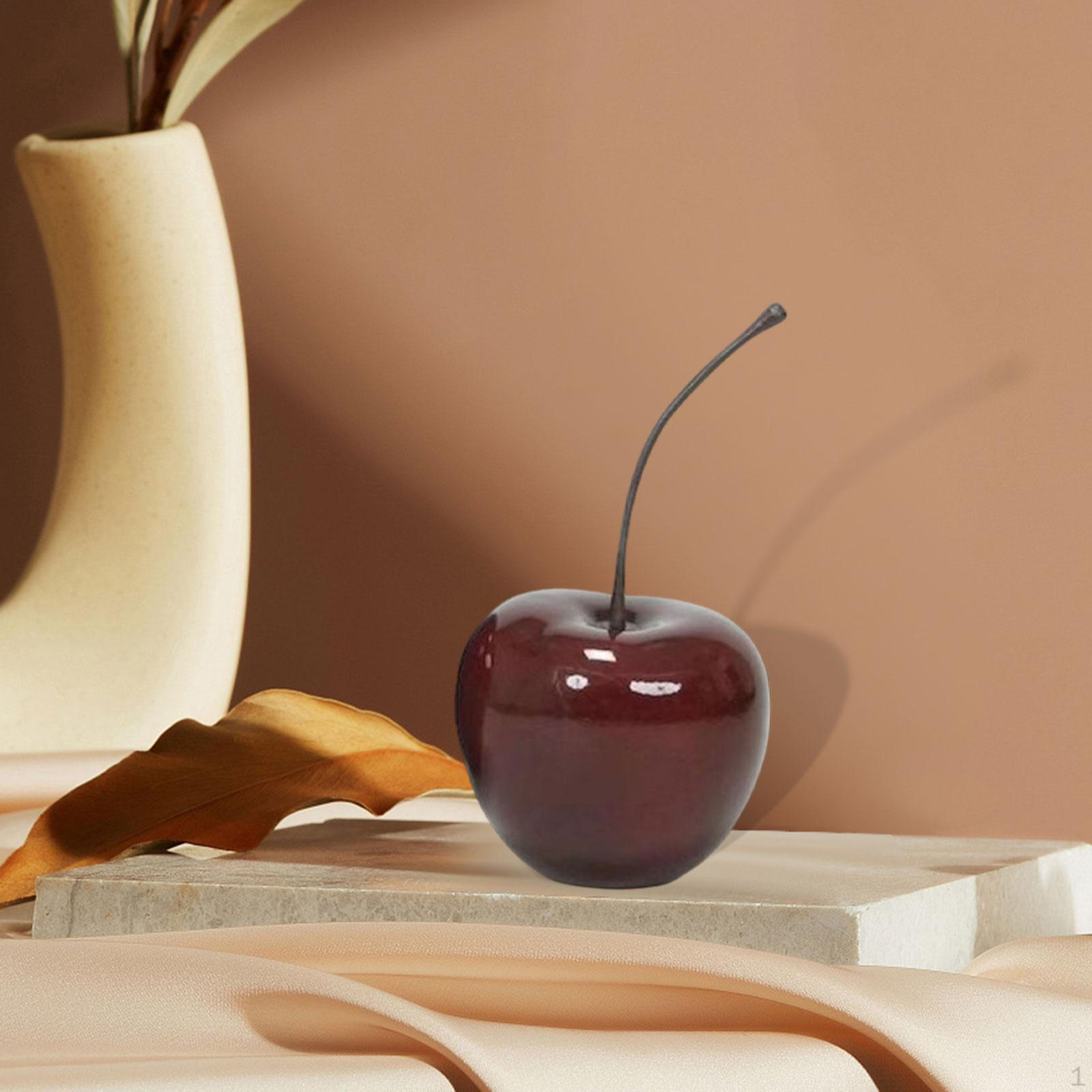 Figurine Sculpture Made of Resin in An Elegant Shape. As A Decorative Fruit Model for Living Room, Red S