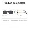 Stylish Square-Frame Polarized Sunglasses High-Quality Metal-Frame Outdoor UV400 Sun Glasses Classic Driving Shades Men Goggles