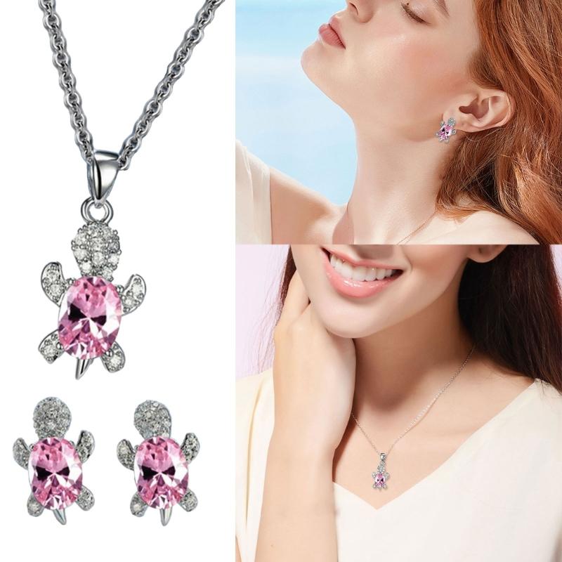 Pack of 2 Elegant chelonian Jewelry Sets for Women and Girls Alloy Craftsmanship Jewelry Collection