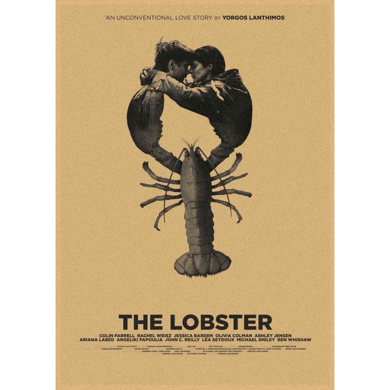 

Lobster Retro Kraft Paper Movie Poster Wall Art White card paper (non-adhesive) 30*42 cm