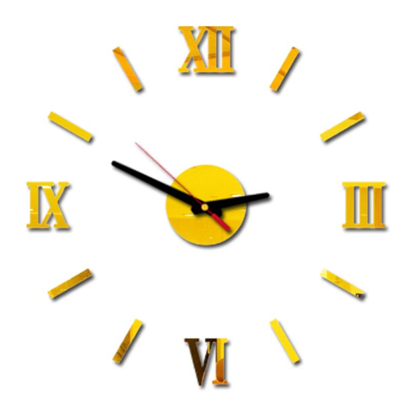 Wanduhr Rahmenlos Digitale Wanduhren DIY Acryl Wandaufkleber Quarz Leise Uhr für Zuhause Büro Wanddeko Horloge Murale