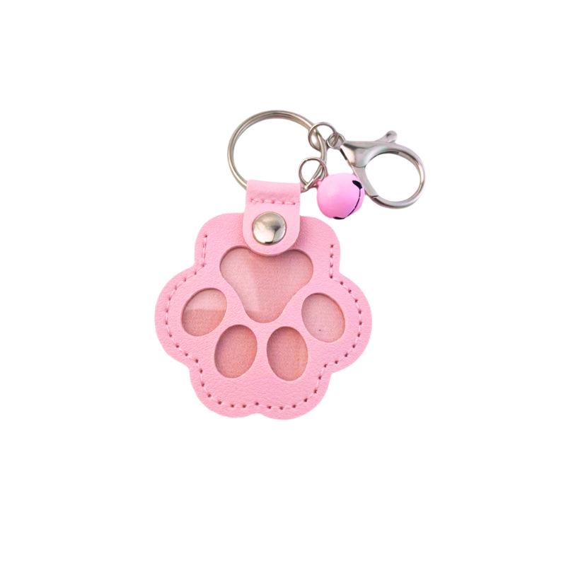 Pet Hair Storage Pendant Keychain: Creative Cat Paw & Dog Jewelry Keepsake