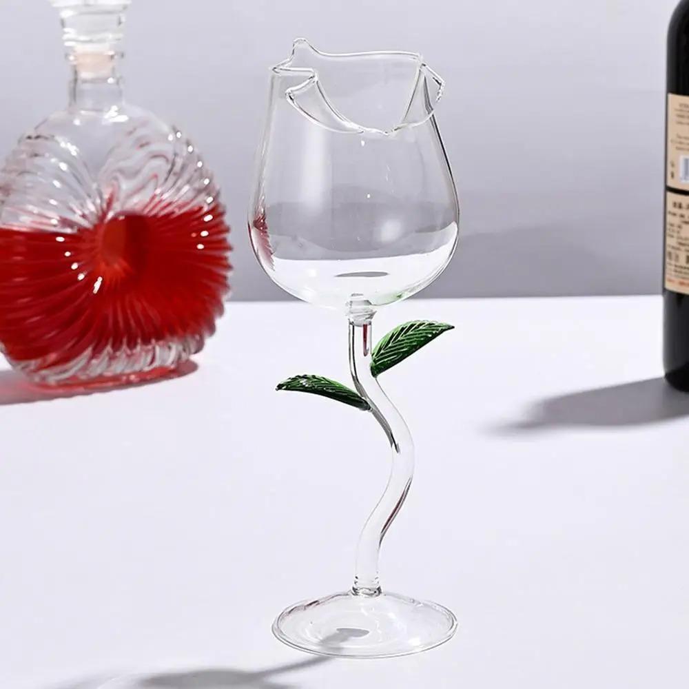 150/280ml Rose Wine Goblet Glassware Cocktail Glasses Cup Rose Wine Glass Wedding Gift
