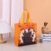 Large Capacity Halloween Gift Bag Ghost Printed Pumpkin Bag  Party Supplies
