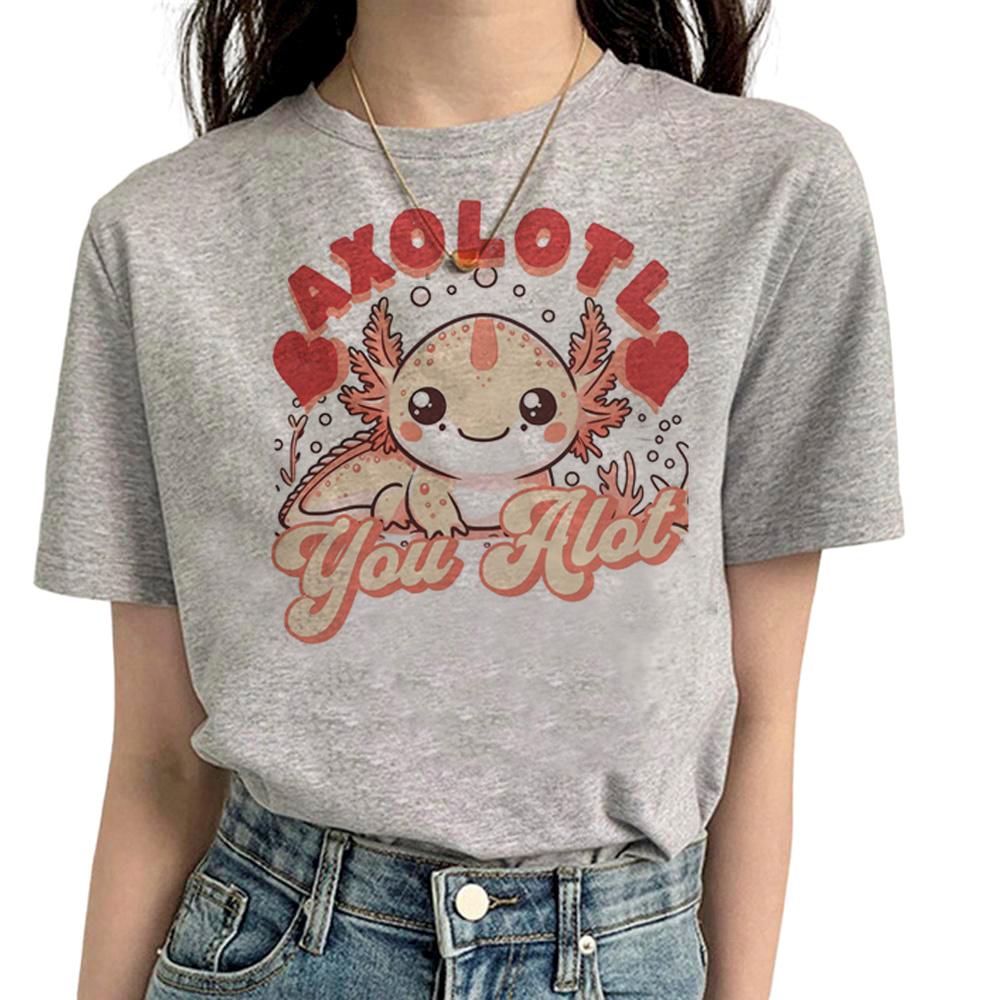 Axolotl tshirt Women funny tshirts feUnisex Unisexga comic anime clothes