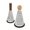 Manual Cheese Grater Cone Shaped Stainless Steel Ergonomic Kitchen Gadget for Cheese Fruits Vegetables Fast Prep