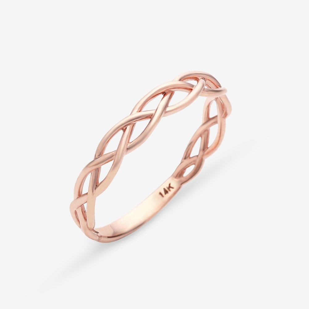 [Dorocy] 14K Rapunzel Twist Ring (Size 6-14)