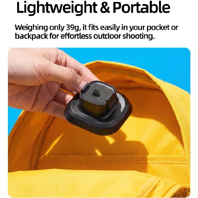 Adhesive-Backed Camera Mount Base with Plastic and Metal Construction, Easy Camera Release and Type C Charging for LunaUltra/LunaPro