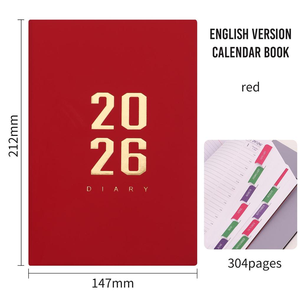A5 Multilingual Daily Planner: English-Spanish Diary & Calendar