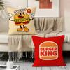 Burger King Brand Pillow Case Pillowcase, Double-sided Printed, Sofa Cushion, Bedroom Headboard Pillow