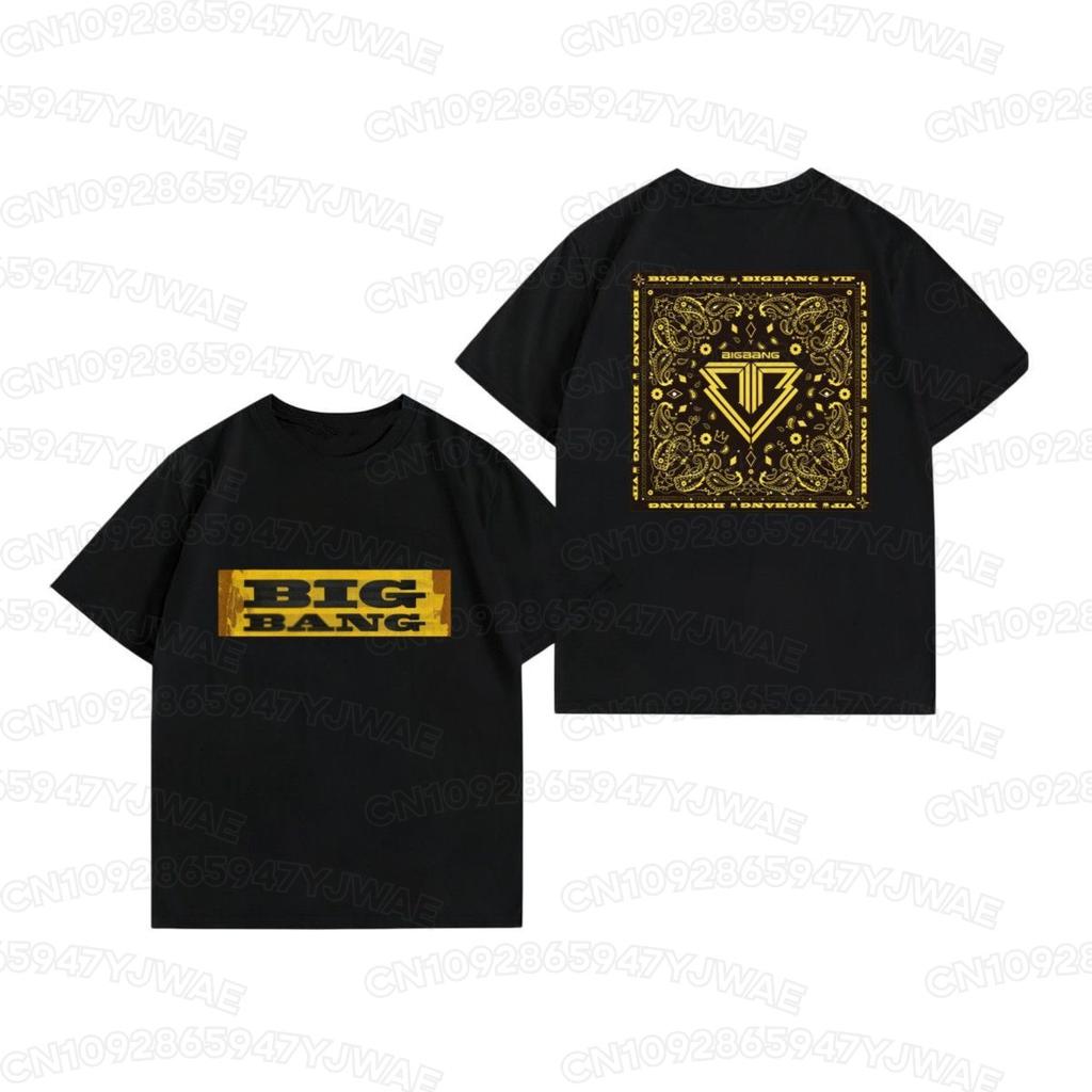 Sommer Herren Damen Bigbang 20. Jubiläumskonzert T-Shirt G-Dragon Fans Kurzarm Lässiges T-Shirt Oberteile