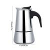 Premium Portable Stainless Steel Moka Espresso Coffee Maker with Moka Pot, Convenient for Home and Travel (450ml)