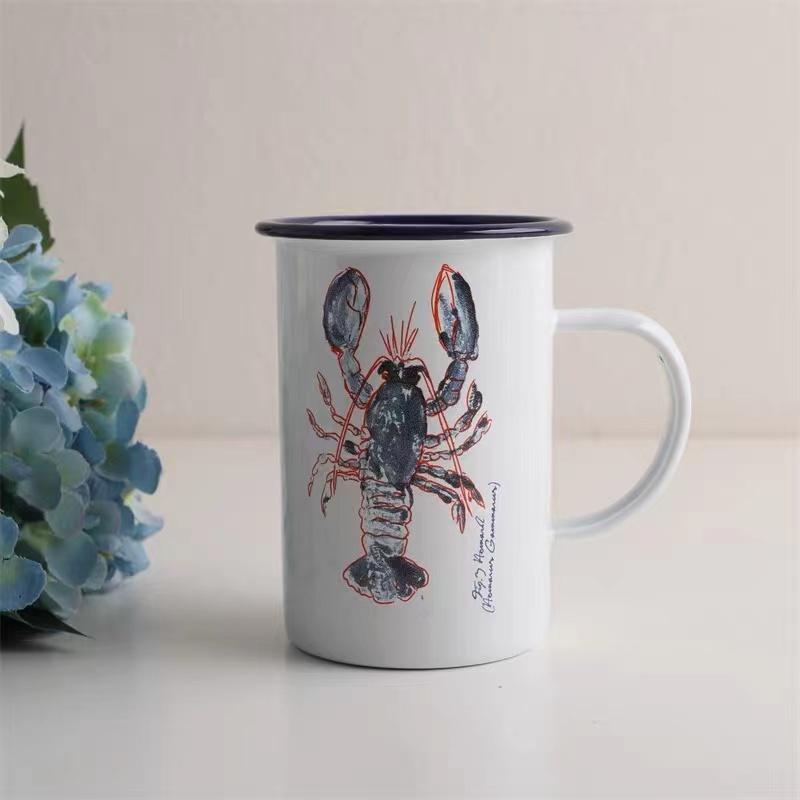 

Эмалированные кружки для кофе, чая, воды, молока, походные кружки с ручкой, кружка для напитков, кружка для отпуска, походов, подарков 400ml-450ml