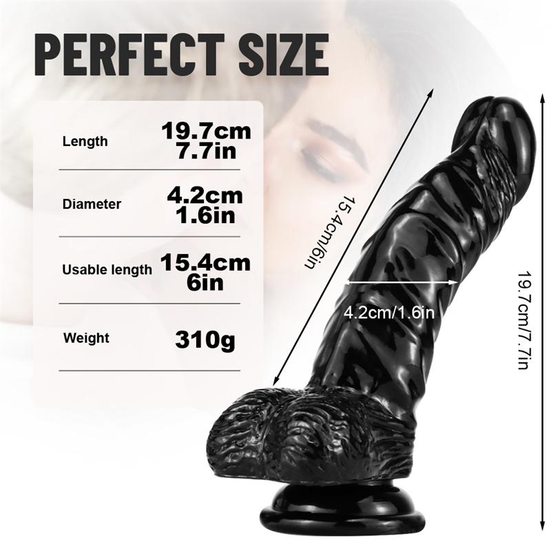Crescent Large Simulation Dildo Crystal Soft Glue Female Masturbator Adult Products