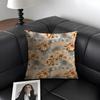 Classic Floral Print Elegant Cushion Cover Natural Linen Organic Fabric Double-Sided Printing Sofa Home Decor Gift Pillow Case
