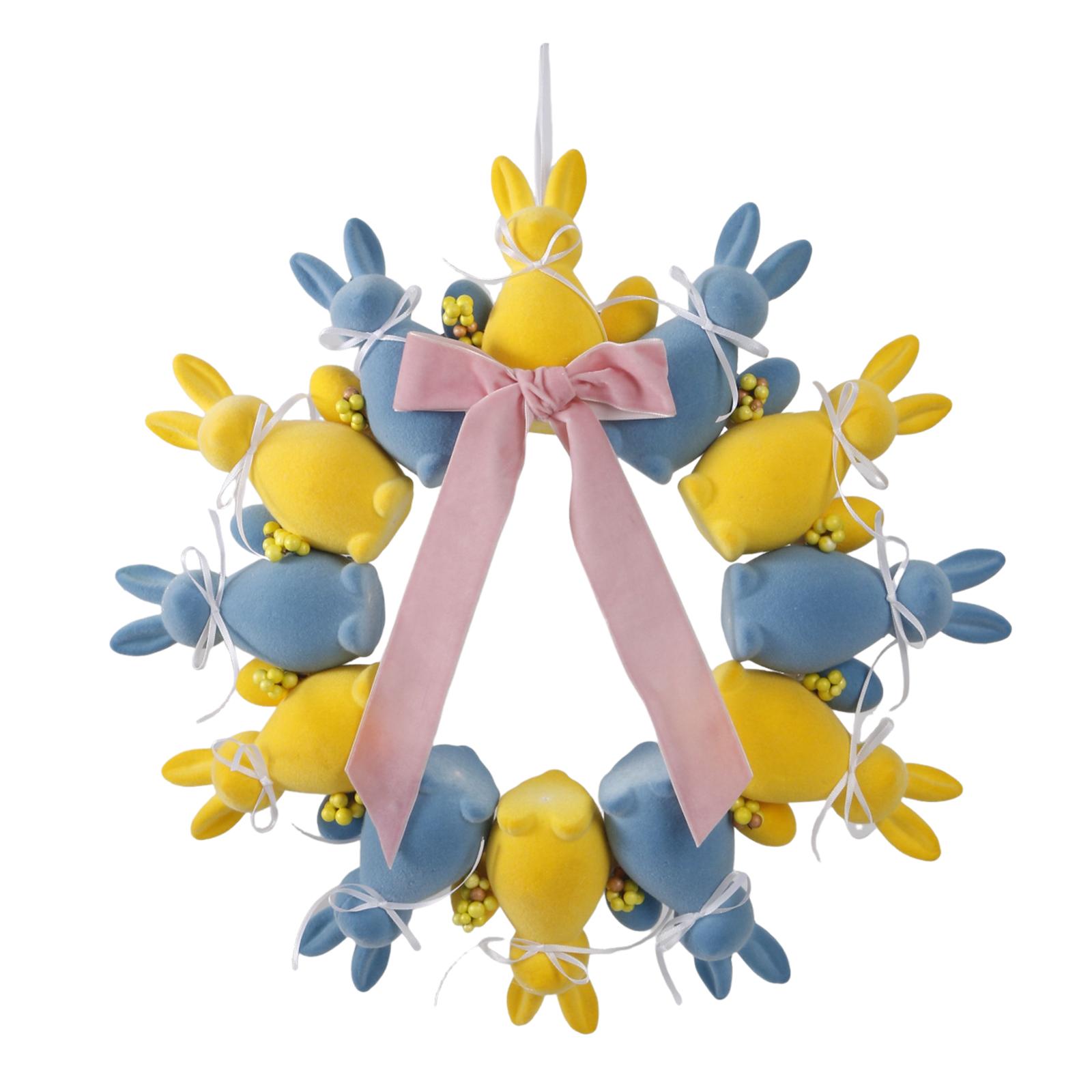 

Spring And Summer Floral Wreath Door Hanging Simulation Artificial Floral Wreath Decoration Door Hanging One Size жовтий