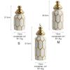 Ceramic Vase General's Jar Ornament  Living Room European Gold Luxury Flower Arrangement Arts and Crafts Home large soft decor