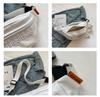 Unisex Embroidered Versatile Crossbody Chest Bag: Trendy & Simple Sports Waist Bag for Students