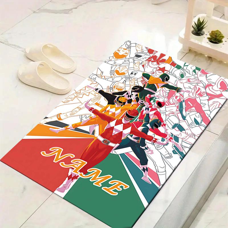 Custom 1Pc Power Rangers Heroic Team Rug Office Carpet Indoor Outdoor Entrance Doormat Nonslip Soft And Comfortable Living Room D2915220