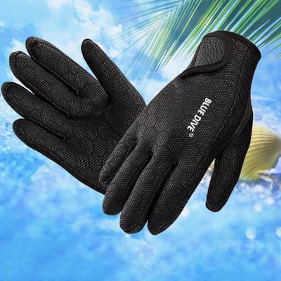 1.5mm Water Gloves Adults Women Men Diving Gloves Five Finger Warm Wetsuit Winter Gloves for Scuba Diving Snorkeling Surfing