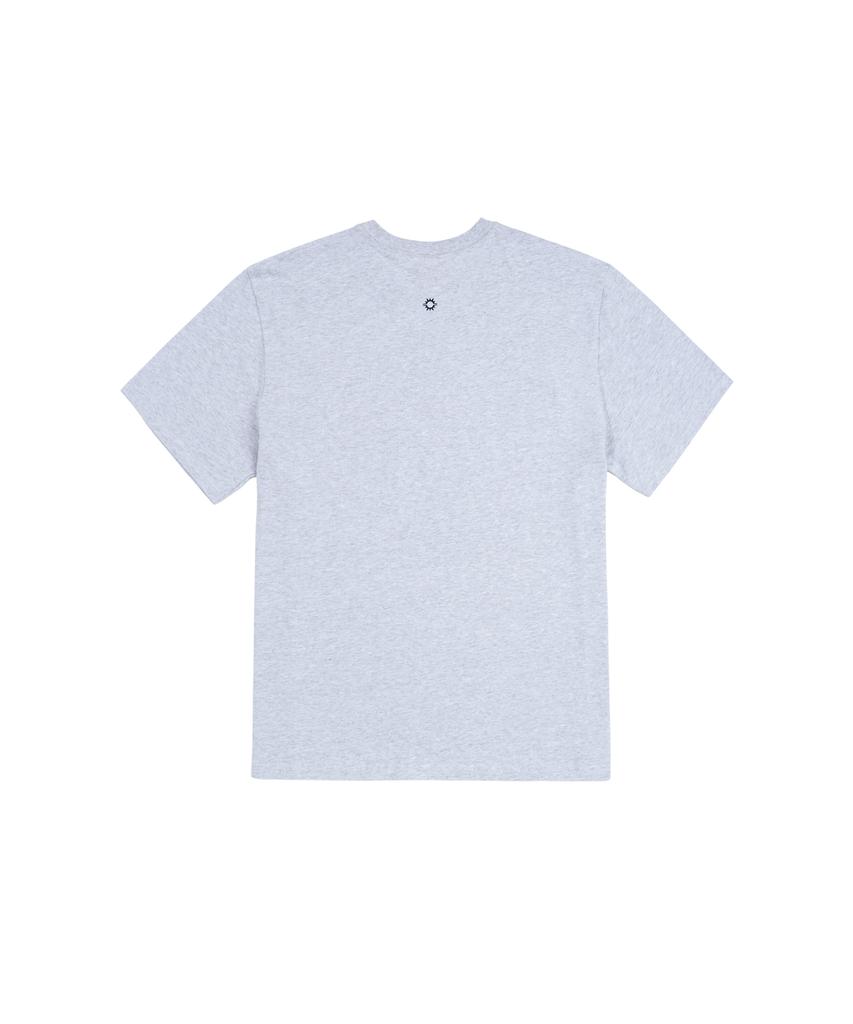 HELLO SUNRISE Hs Travel Agency Arch Logo Tee_3% Melange Gray