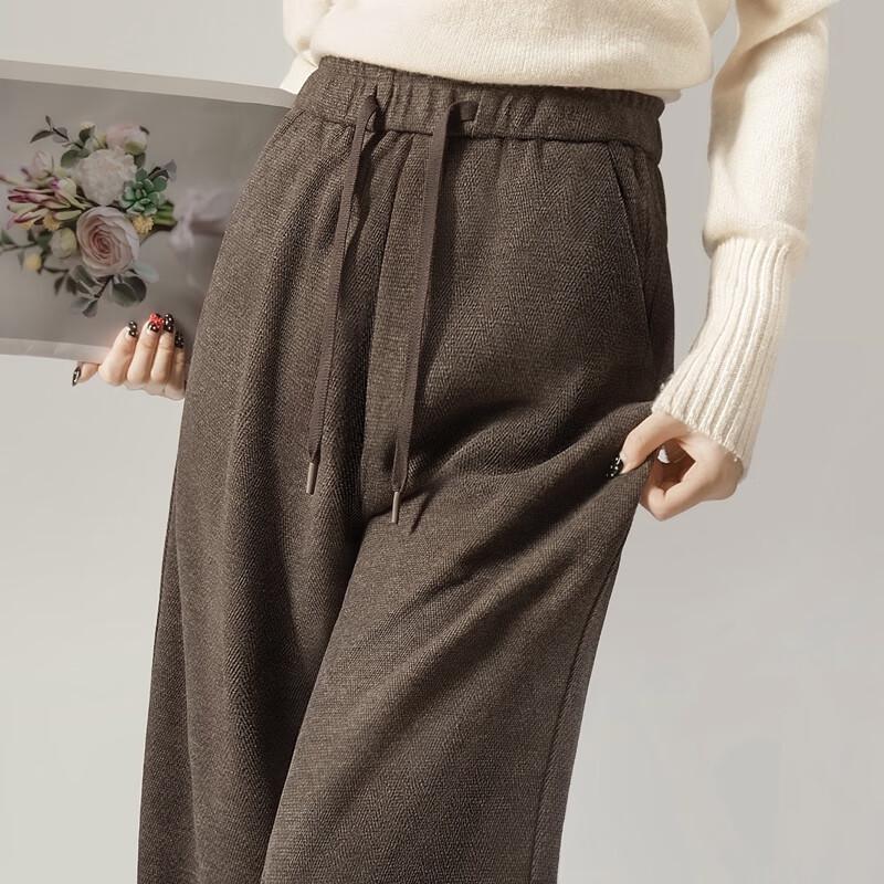 Silbashe Women's High-Waist Wide-Leg Casual Pants