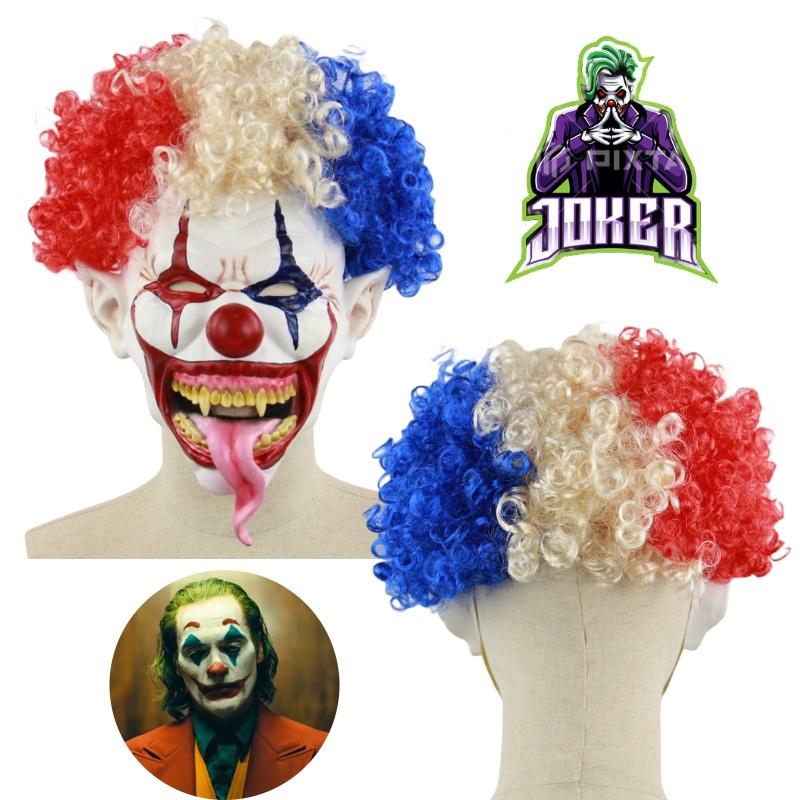 Explosive Head Clown Latex Mask For Halloween Horror Escape Room Haunted House