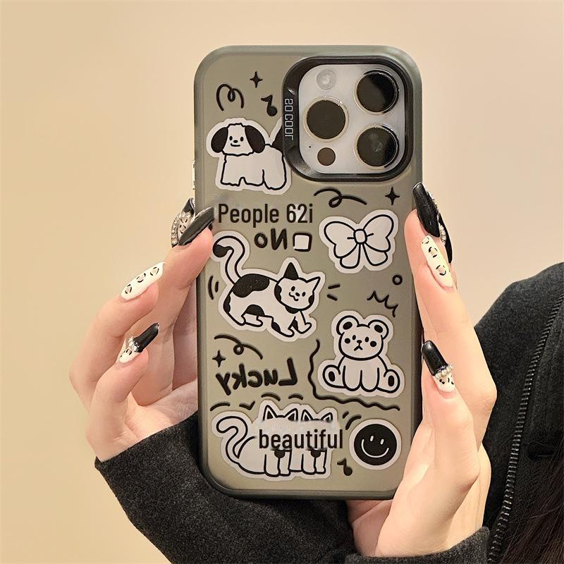 Zhitai Frosted Laser Case for iPhone 16 Pro Max, 14, 13 Pro with Bracelet; Compatible with Huawei Mate 60