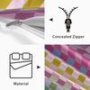 Geometric Colorful Checkerboard 3D Printed Brushed Duvet Cover Set