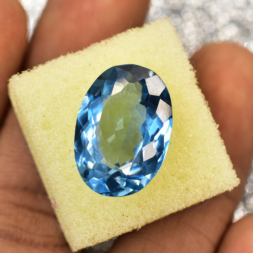 NATURAL Blue Aquamarine 14.50 Ct PERFCET Oval Shape Loose Gemstone