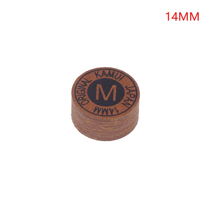 1 Pièce 14Mm Pointe de Queue Japonaise Qualité Billard Piscine Cuir Pointe de Queue Tête de Queue Neuf Boules Pointe de Queue Snooker Tête Dure Douce