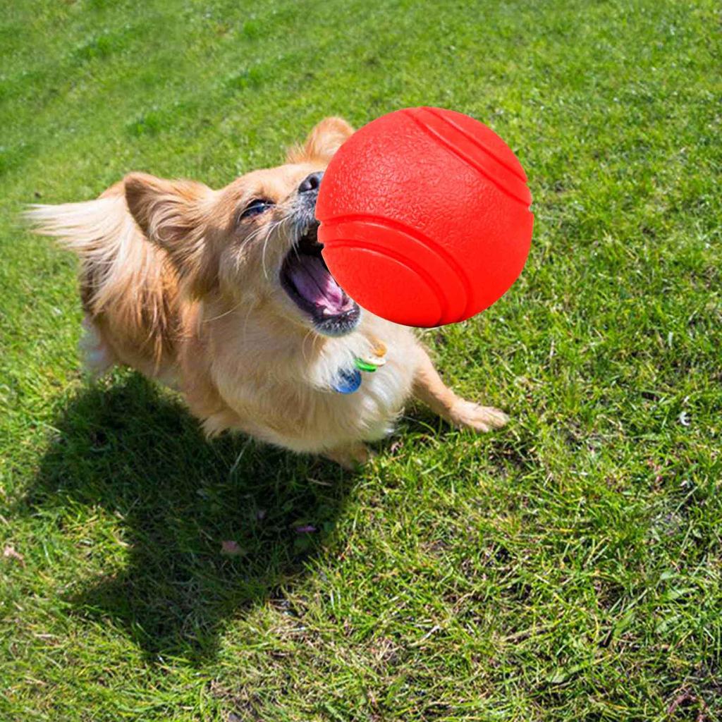Interactive Dog Solid Toy Balls Chew Toys for Puppy Teething Grinding Teeth Relieve Anxiety for Tough Rubber Ball Toys